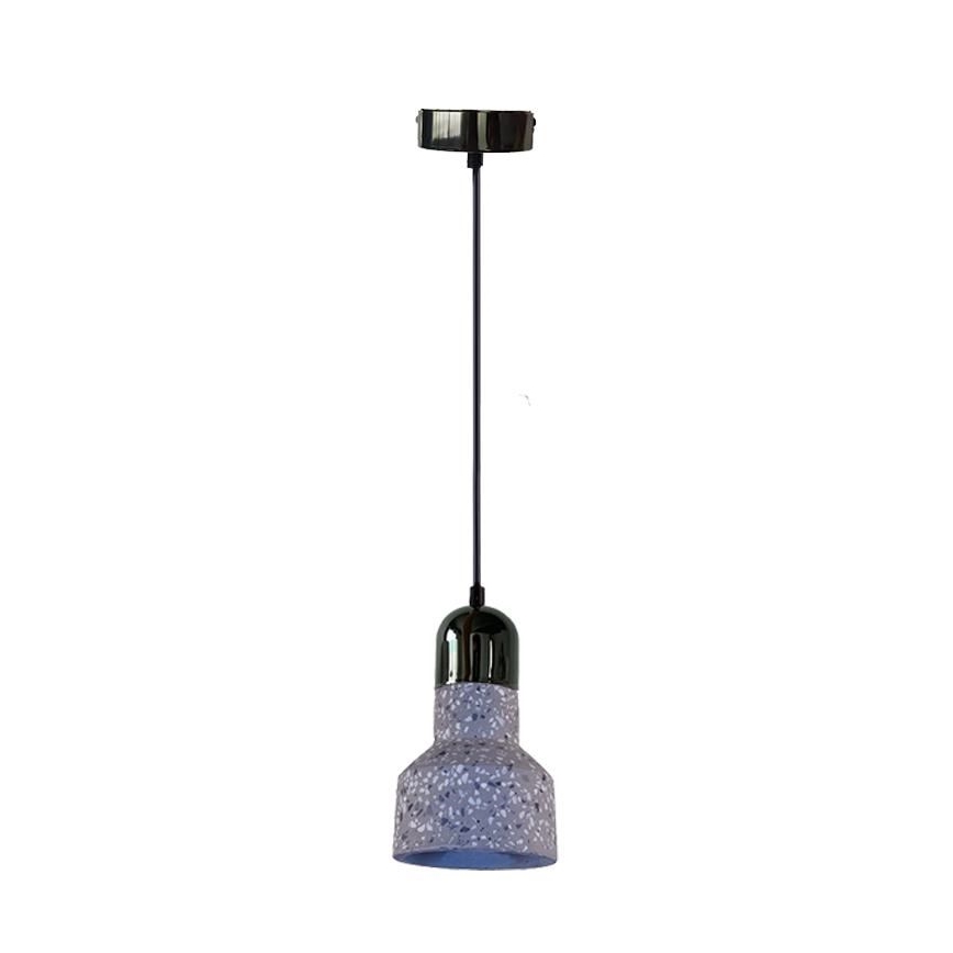 Підвісна люстра TERRAZZO 1xE27/60W/230V діаметр 12 см сірий