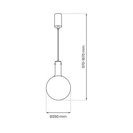 Підвісна люстра TORONTO 1xGU10/8W/230V золотий