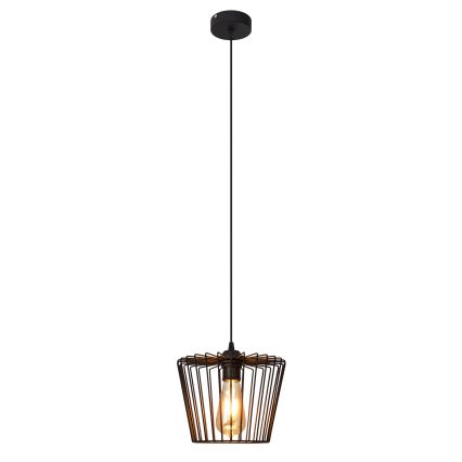 Підвісна люстра TORRI 1xE27/15W/230V діаметр 23 см чорний