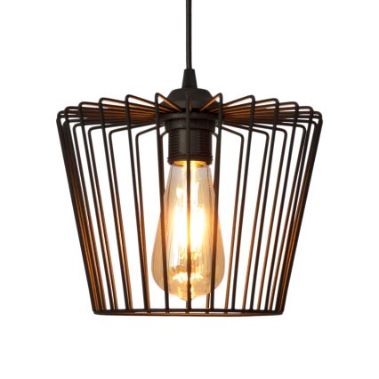 Підвісна люстра TORRI 1xE27/15W/230V діаметр 23 см чорний