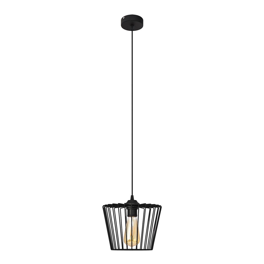 Підвісна люстра TORRI 1xE27/15W/230V діаметр 23 см чорний
