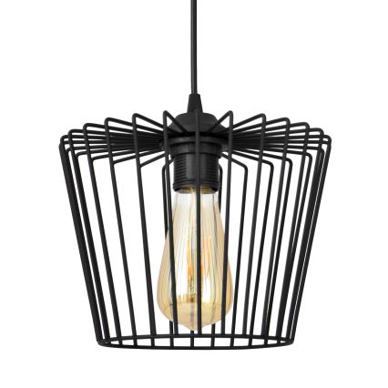 Підвісна люстра TORRI 1xE27/15W/230V діаметр 23 см чорний