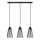 Підвісна люстра TORRI 3xE27/15W/230V чорний