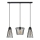 Підвісна люстра TORRI 3xE27/15W/230V чорний