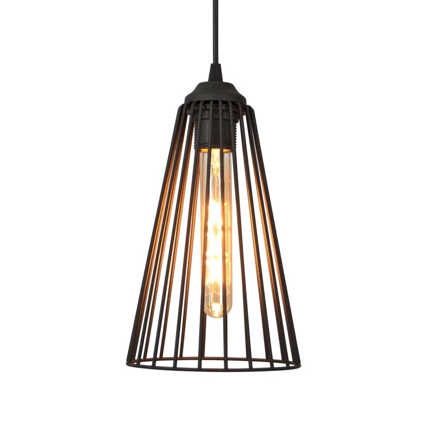 Підвісна люстра TORRI 3xE27/15W/230V чорний