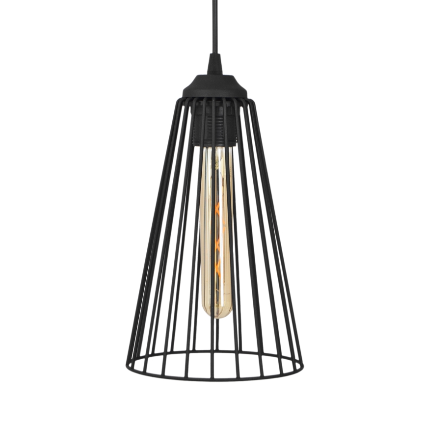 Підвісна люстра TORRI 3xE27/15W/230V чорний