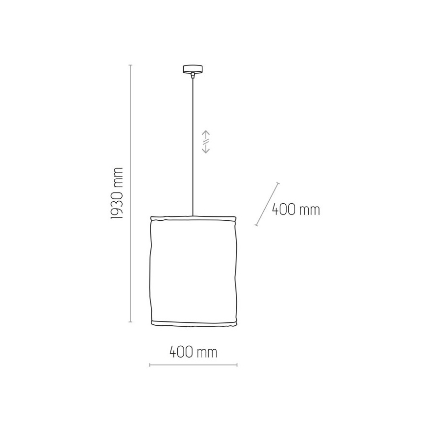 Підвісна люстра TULUM 1xE27/15W/230V