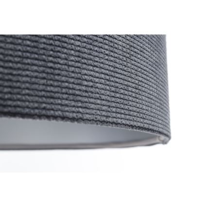 Підвісна люстра TWIST 1xE27/60W/230V чорний/сірий/срібний