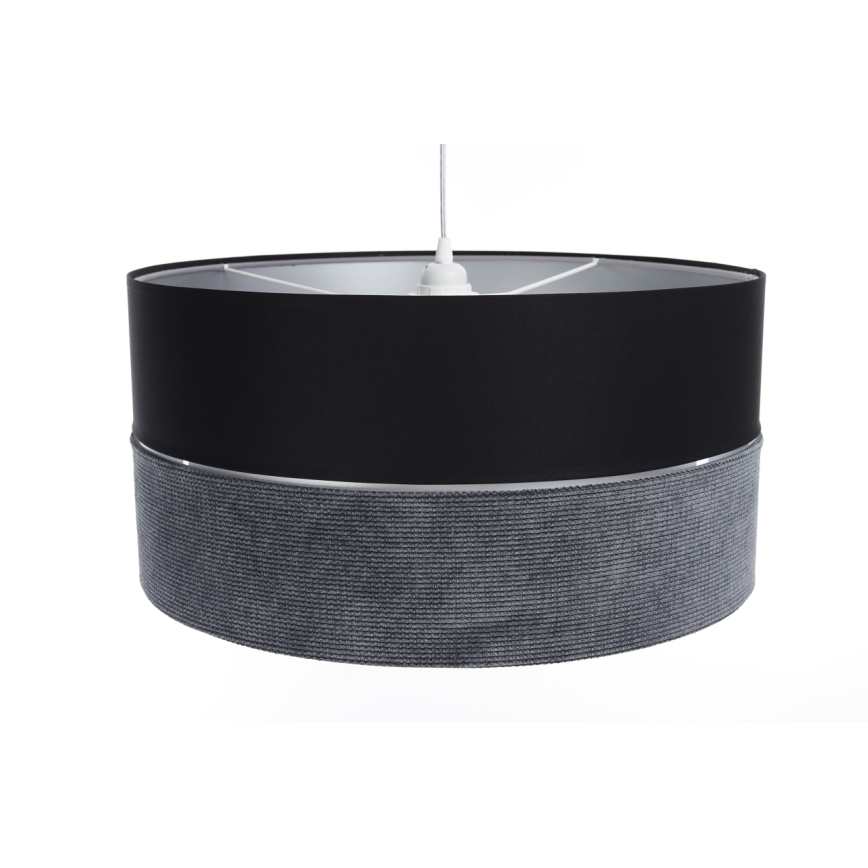 Підвісна люстра TWIST 1xE27/60W/230V чорний/сірий/срібний