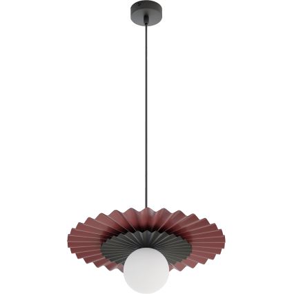 Підвісна люстра UMBRA на тросі 1xG9/8W/230V чорна/червона