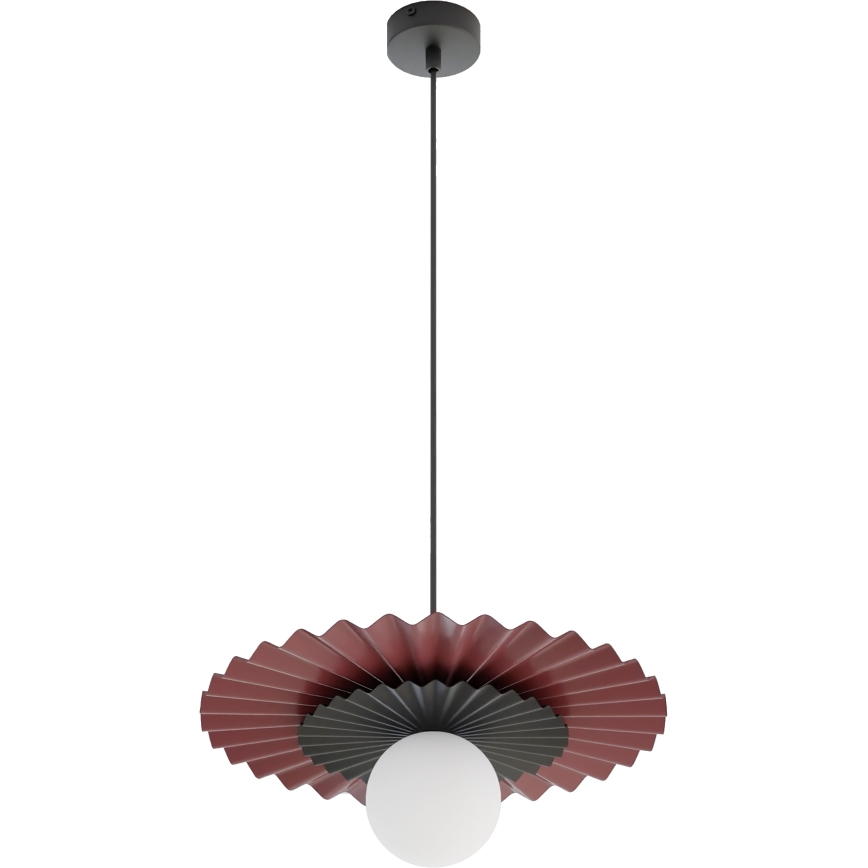 Підвісна люстра UMBRA на тросі 1xG9/8W/230V чорна/червона