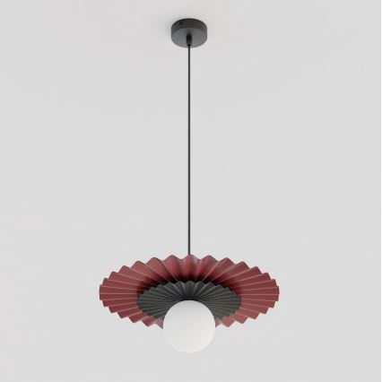 Підвісна люстра UMBRA на тросі 1xG9/8W/230V чорна/червона