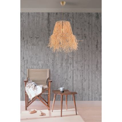 Підвісна люстра VALANCE 1xE27/40W/230V коричневий