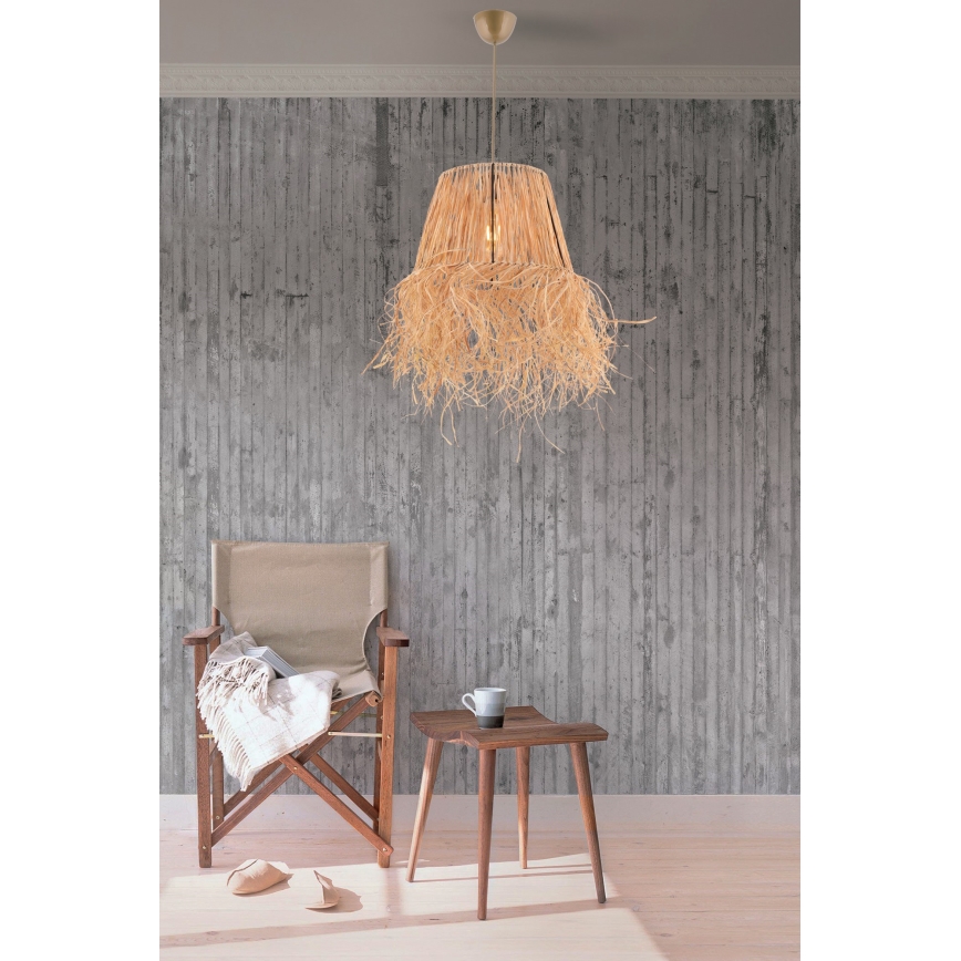 Підвісна люстра VALANCE 1xE27/40W/230V коричневий