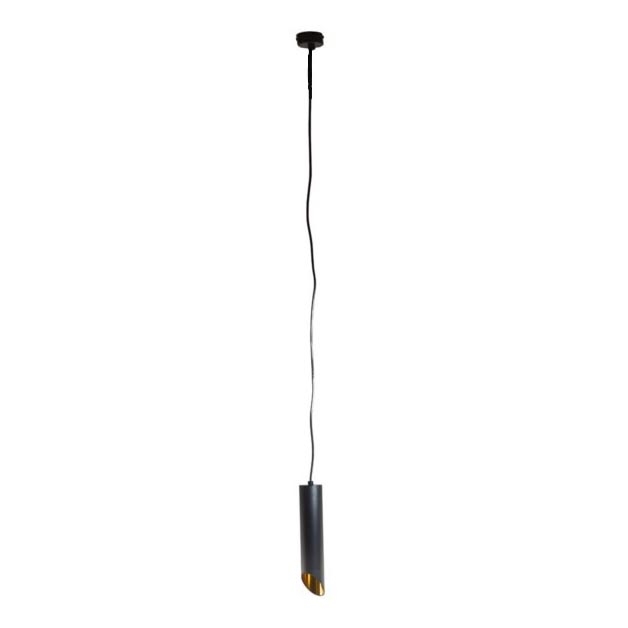 Підвісна люстра VALDA 1xGU10/60W/230V 132 см чорний