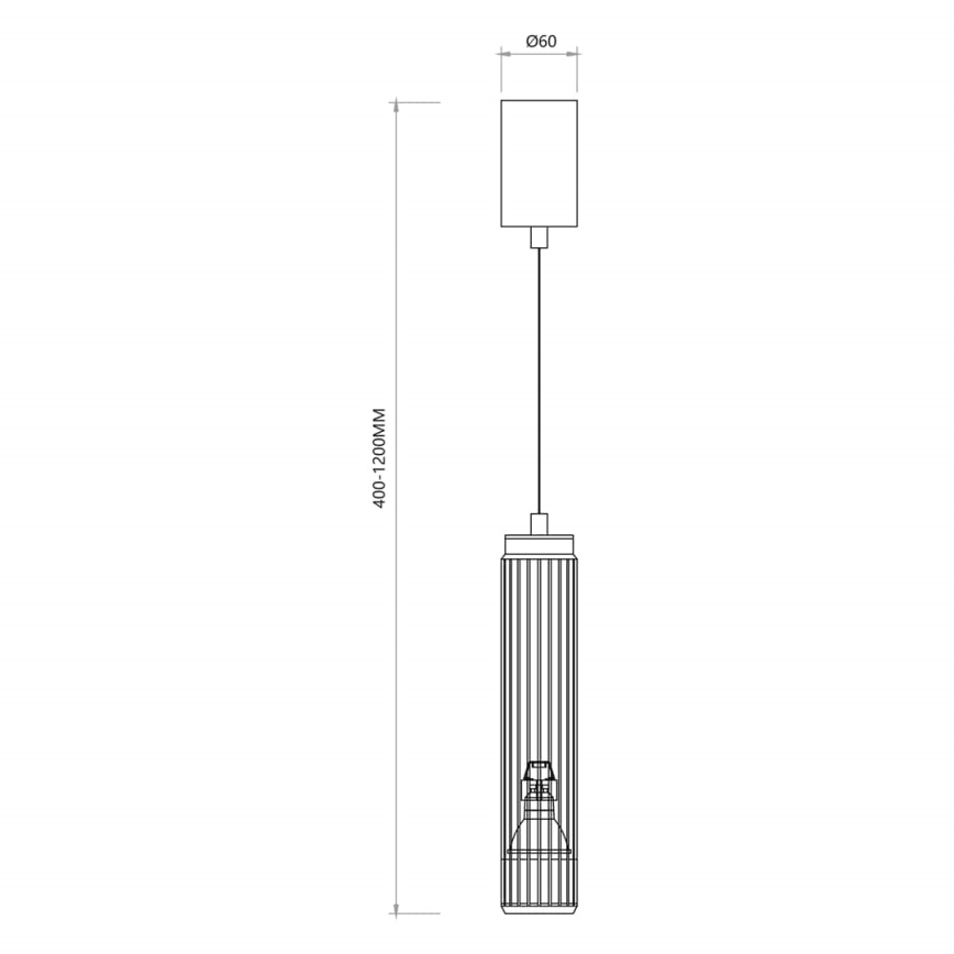 Підвісна люстра VERTICAL 1xGU10/8W/230V білий