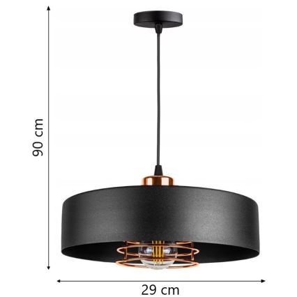 Підвісна люстра VEST 1xE27/60W/230V
