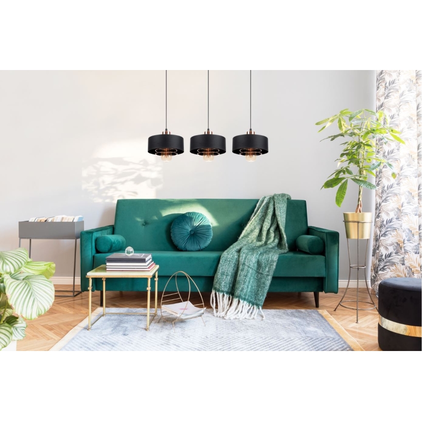 Підвісна люстра VEST 3xE27/60W/230V