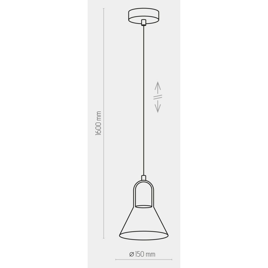 Підвісна люстра VICHY 1xGU10/10W/230V