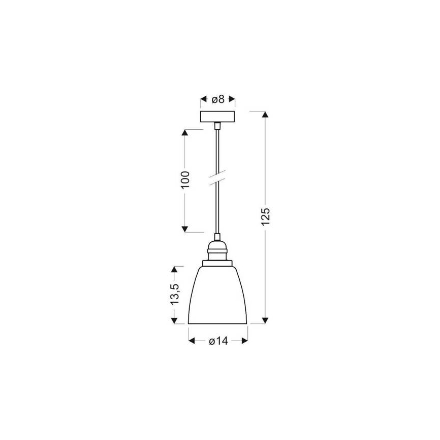 Підвісна люстра VOICE 1xE27/40W/230V