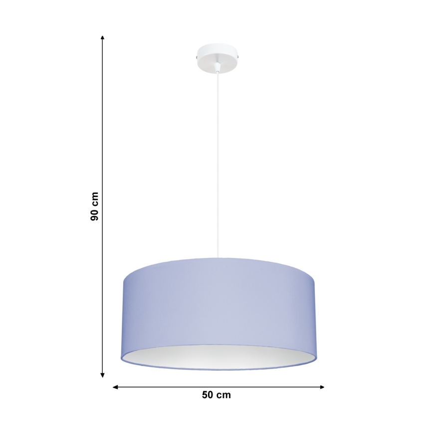 Підвісна люстра WERT 1xE27/60W/230V синій