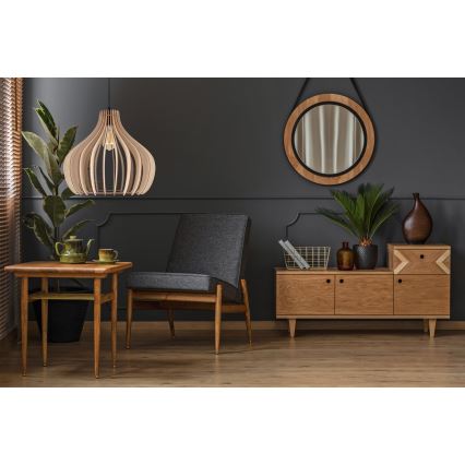 Підвісна люстра WILL 1xE27/60W/230V чорний