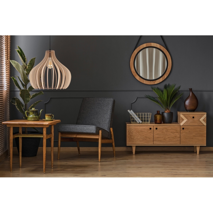 Підвісна люстра WILL 1xE27/60W/230V чорний