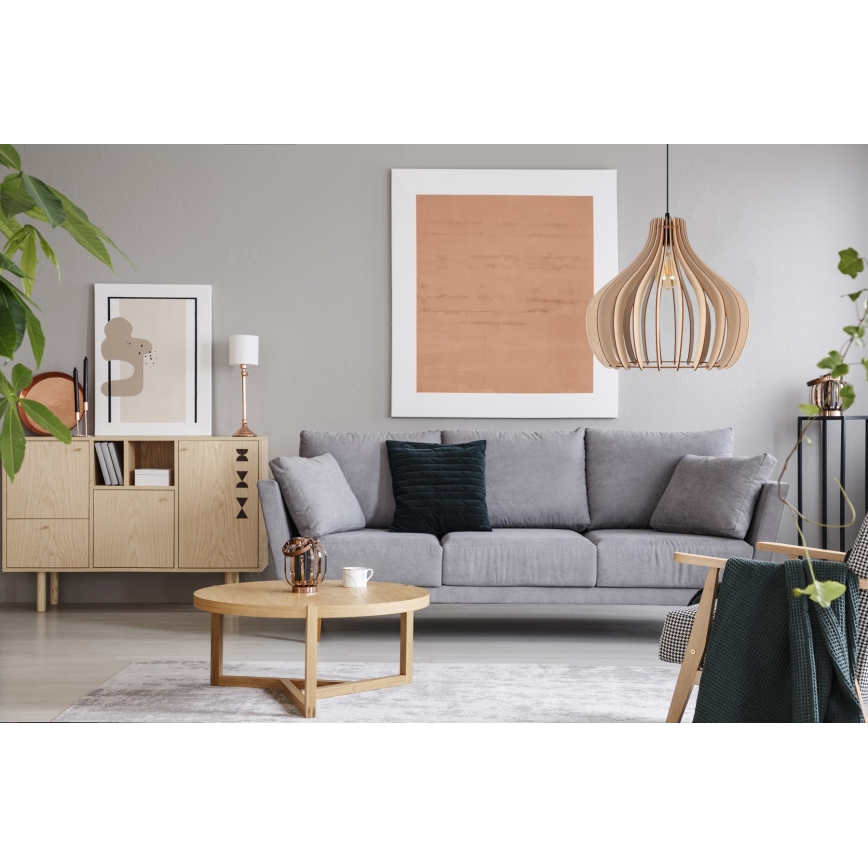 Підвісна люстра WILL 1xE27/60W/230V чорний