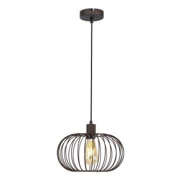 Підвісна люстра WIRE 1xE27/15W/230V коричневий