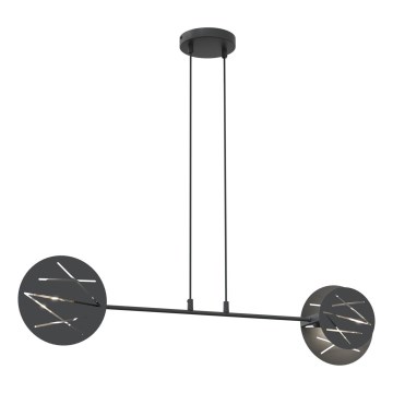 Підвісна люстра XOTIC 2xE27/15W/230V чорний