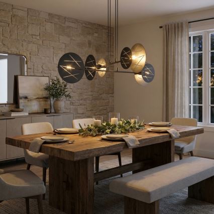 Підвісна люстра XOTIC 4xE27/15W/230V чорний