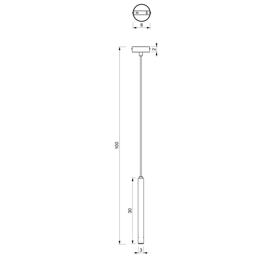 Підвісна люстра YORU 1xG9/8W/230V 30 cm латунь