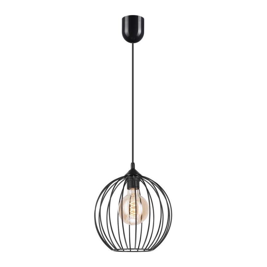 Підвісна люстра ZOYA 1xE27/60W/230V чорний