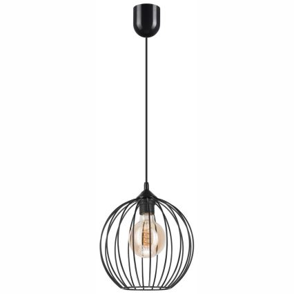 Підвісна люстра ZOYA 1xE27/60W/230V чорний