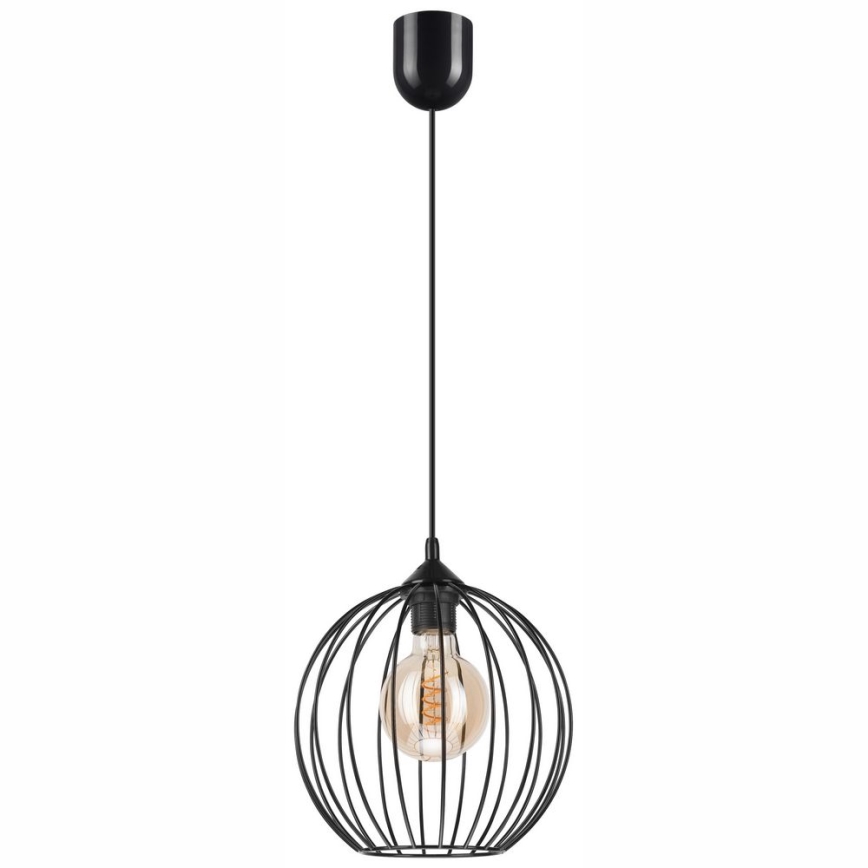 Підвісна люстра ZOYA 1xE27/60W/230V чорний