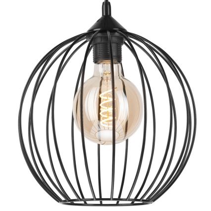 Підвісна люстра ZOYA 1xE27/60W/230V чорний
