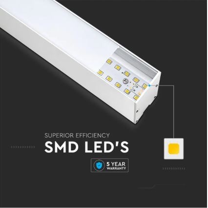 Підвісна світлодіодна люстра SAMSUNG CHIP LED/40W/230V 6400K біла