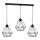 Підвісний світильник BASKET 3xE27/60W/230V чорний