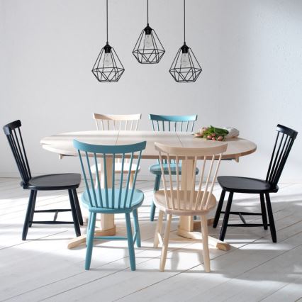 Підвісний світильник BASKET 3xE27/60W/230V чорний