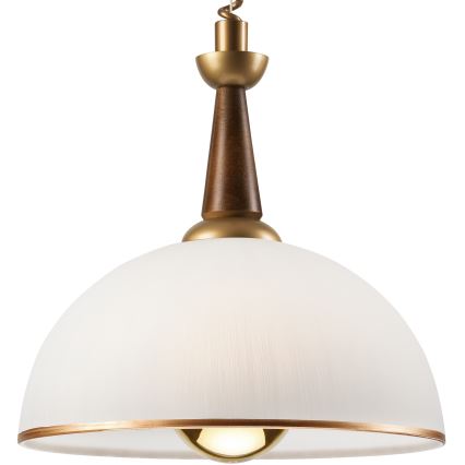 Витяжна люстра CHIARA 1xE27/60W/230V коричнева/бук