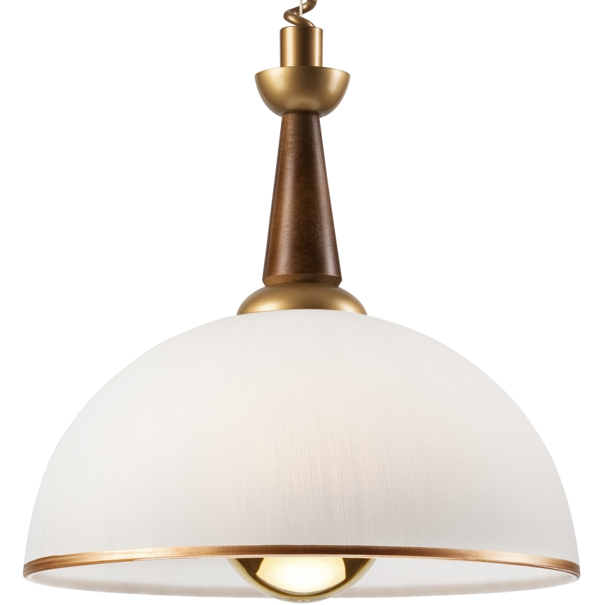 Витяжна люстра CHIARA 1xE27/60W/230V коричнева/бук