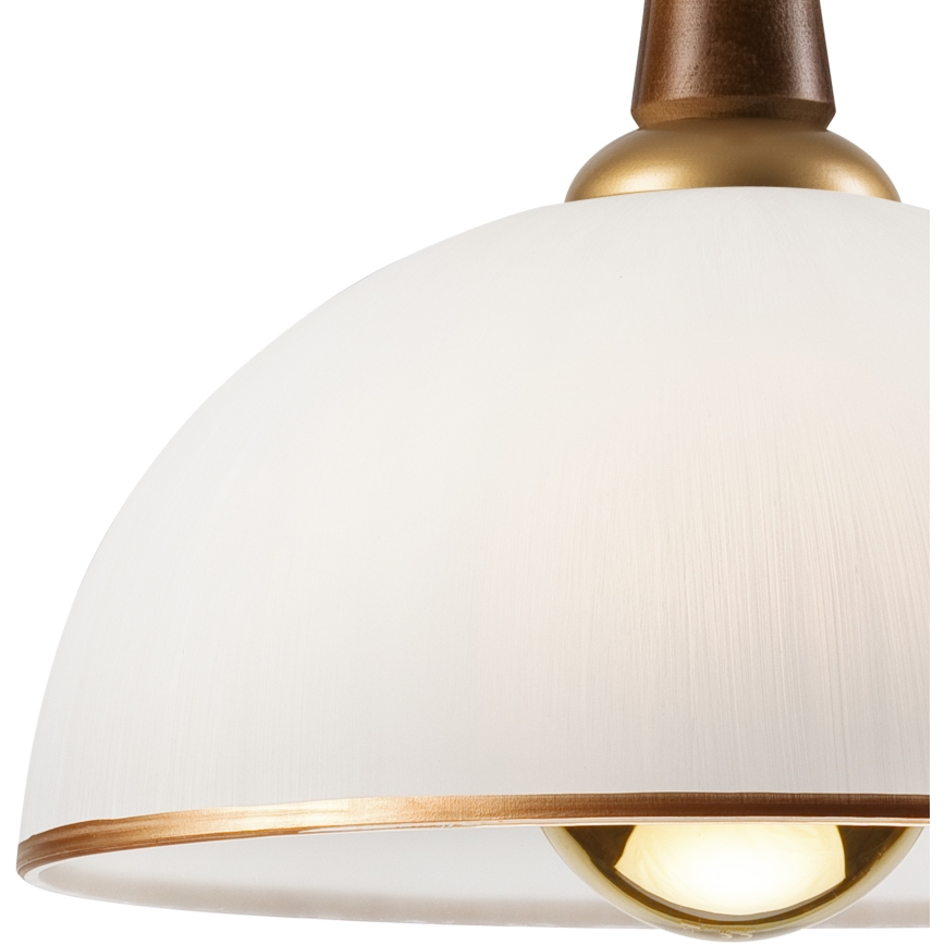 Витяжна люстра CHIARA 1xE27/60W/230V коричнева/бук