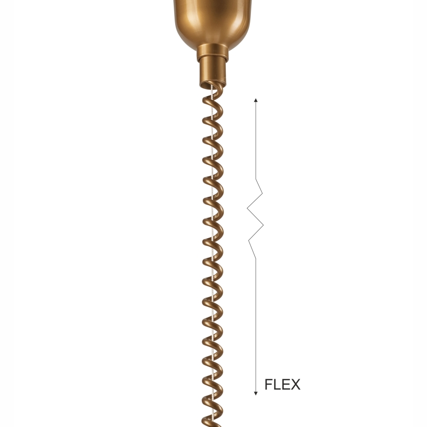Витяжна люстра CHIARA 1xE27/60W/230V коричнева/бук
