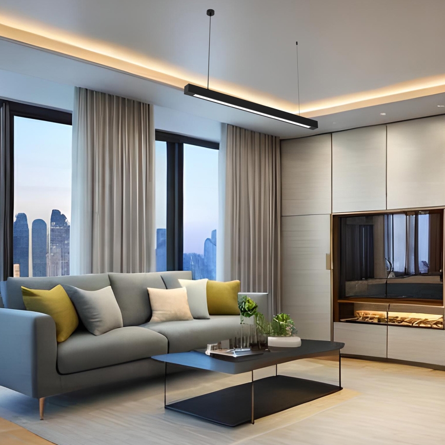 Підвісний світильник на тросі LUNGO T8 1xG13/18W/230V чорний