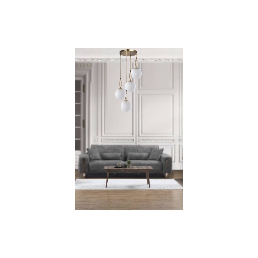 Люстра на тросі MORINO 4xE27/60W/230V