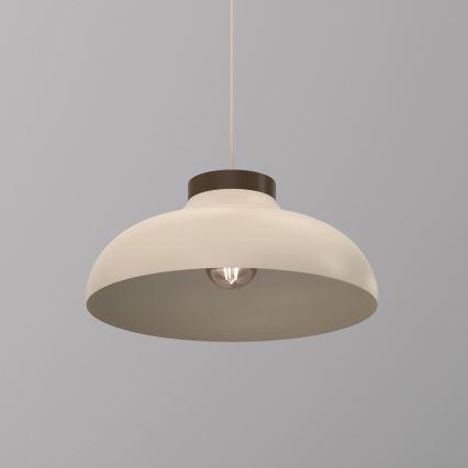 Підвісний світильник на шнурі BASCA 1xE27/15W/230V бежевий/коричневий