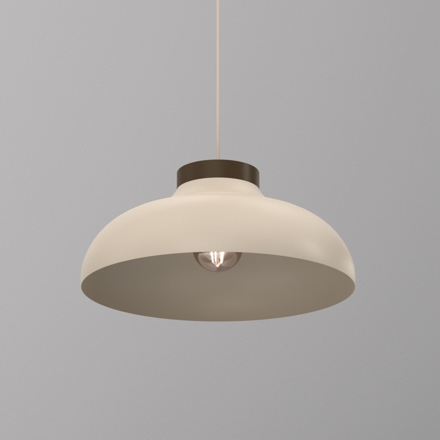 Підвісний світильник на шнурі BASCA 1xE27/15W/230V бежевий/коричневий