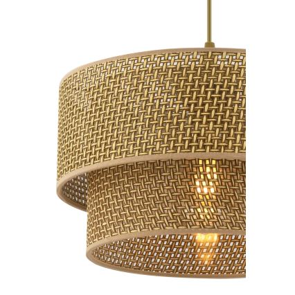 Підвісний світильник на шнурі ECHO 1xE27/60W/230V коричневий