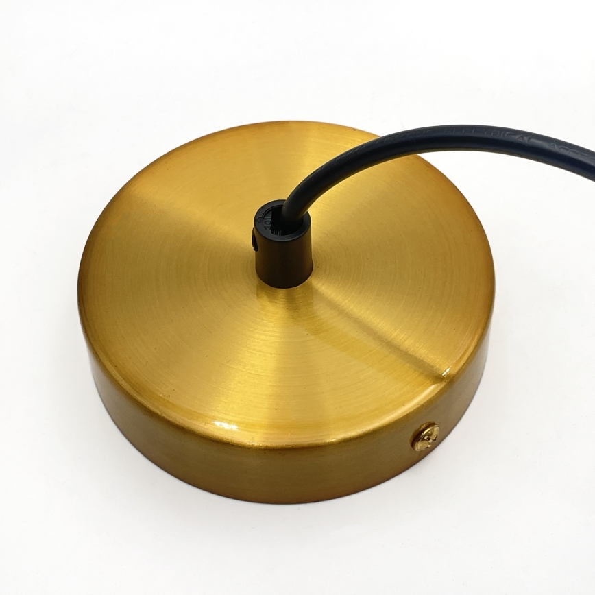 Підвісний світильник на шнурі HECTOR 1xE27/15W/230V білий/латунь діам. 25 см