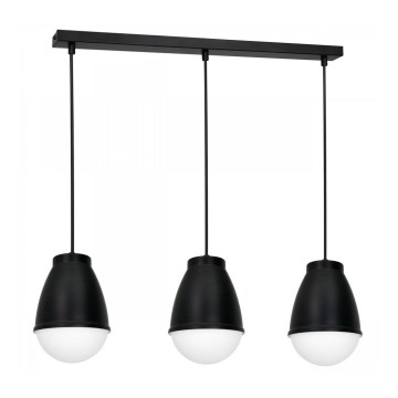 Підвісний світильник на тросі CARYON 3xE14/60W/230V чорний